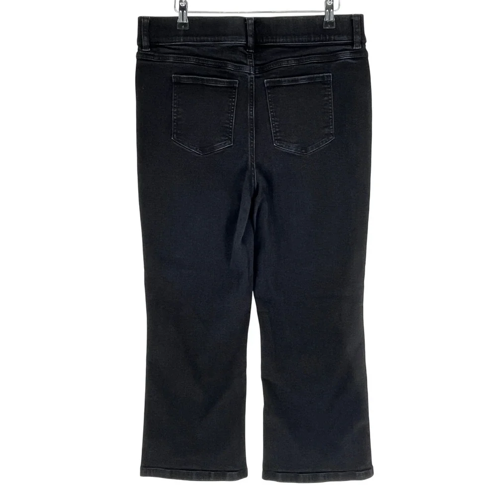 SPANX High-Rise Slim Straight Pull-On Jeans Black Stretch‎ Women's XL